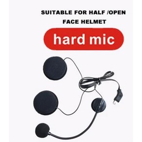 오토바이 헬멧 블루투스 헤드셋 링크 E1 X1 플러스용 하드소프트 마이크, 1) 1PC Half Mic