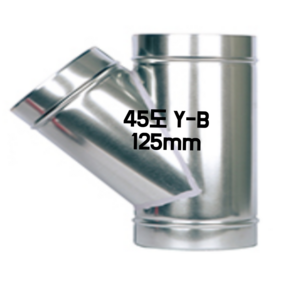 덕트자재 스파이럴 함석 배관 연통 직경 125mm, 1개
