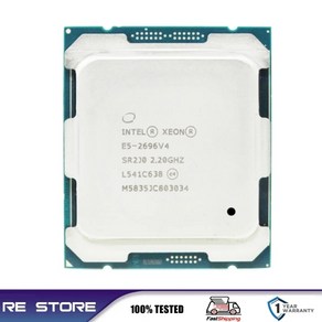 중고 인텔 제온 E5 2696 V4 프로세서 2.2GHz 55M 22 코어 스레드 150W 14nm LGA 2011-3 CPU, 한개옵션0