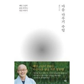 마음 다루기 수업:혜안 스님의 삶을 바꾸는 명상 이야기