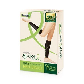 센시안 릴렉스 압박밴드 블랙, 1개, 종아리/무릎형, M-L × 1개