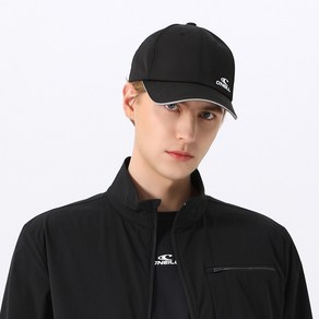 [오닐][모델착장] 공용 실리콘 로고 볼캡 OUACM1359-199, BLACK, 1개