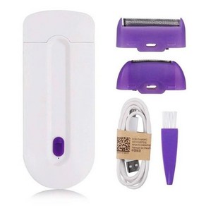 전문가용 무통 제모 키트 USB 충전식 레이저 터치 제모기 여성 바디 얼굴 다리 비키니 손 면도기, [02] USB NO Plug