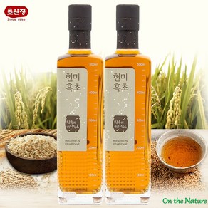 초산정 현미흑초 520ml 자연 황토옹기에서 발효 현미식초/발효식초/전통식초/한상준식초