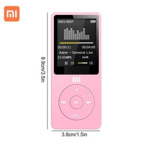 샤오미 MP3 플레이어 USB 충전 녹화 디지털 디스플레이 미디어 무손실 휴대용 포켓 스포츠 러닝 워킹 음악