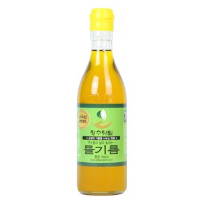 장수텃밭 저온압착 국산 들기름 350ml, 1개