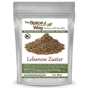 The Spice Way - Traditional Lebanese Zaatar with Hyssop (2 O The Spice Way - 우슬초를 곁들인 전통 레바논 자타르(2온스