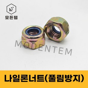모든템 철 나일론너트 풀림방지너트 고무링너트 풀림방지 M3 M4 M5 M6 M8 M10 M12 M14 M16 M20미리 1/4 5/16 3/8 1/2 5/8 3/4인치, 미리사이즈, M5(50개)