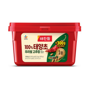 해찬들 우리쌀 태양초 고추장 1kg+500g=1.5kg, 1.5kg, 1세트