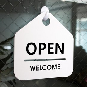 루리앤메리 잠깐 알림판 안내판 01 OPEN WELCOME 오픈클로즈 표지판, 001 OPEN 웰컴 안내판