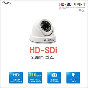 HD-SDI CCTV 카메라(이지피스 EGPIS-HD2124SNIR(2.8mm), 이지피스 EGPIS-HD2124SNIR(2.8mm), 1개