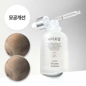 바이로담 피지 각질 모공케어 수분앰플 민감성 피부 진정 케어 병풀 세럼, 1개, 50ml