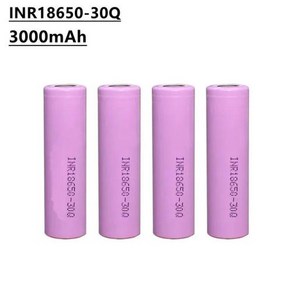 INR18650 충전식 배터리 30Q 3.7V 3000mAh 20A 방전 배터리 팩 용접 장비 등에 적합, 1개