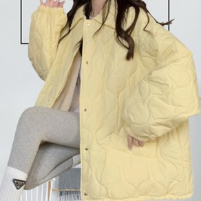 퍼안감 [~4XL] 오버핏 소프트 누빔 퀼팅 숏 패딩 빅사이즈