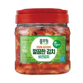 풀무원식품 깔끔한 김치 (비건) PET, 1.2kg, 1개