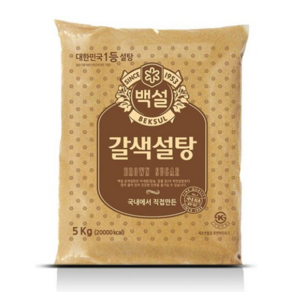 CJ 갈색설탕 5KG 설탕, 1개