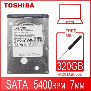 TOSHIBA MQ01ABF032 320GB 노트북 내장 하드 드라이브 디스크 HDD HD 2.5 quot5400RPM 8M SATA, 한개옵션1