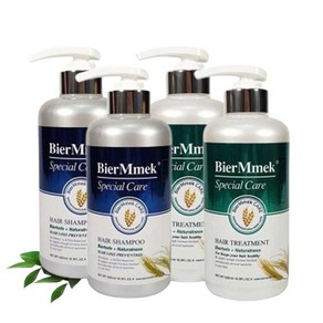 비어멕 독일산 맥주효모 (샴푸 500ml 2개 + 트리트먼트 500ml 2개) 천연 탈모 케어, 1개