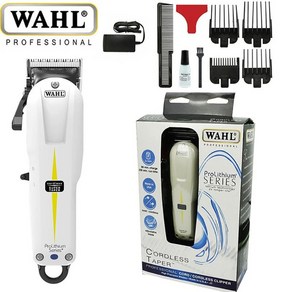 Wahl 전문 슈퍼 테이퍼 무선 헤어 클리퍼 전문 이발사 및 스타일리스트 에디션 모델 8591, 92) Whal 8591 - Au 플러그