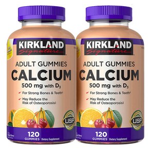 Kirkland Signature Calcium 500 mg with D3 120 구미