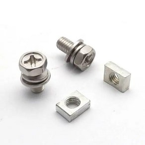 2세트 범용 오토바이 스쿠터 ATV 배터리 터미널 너트 볼트 나사 M5x10mm M6x12mm 4Ah 5Ah 6AH 7Ah(621451), 2개