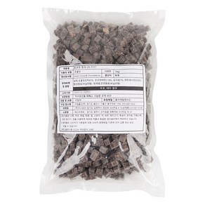 카길 다크청크 초콜릿 1kg다크커버춰, 1개, 1kg