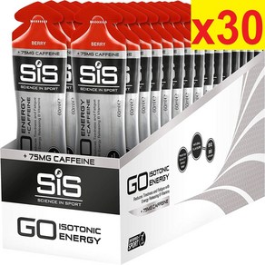 [영국발송] 60ml 30개 SIS GO 아이소토닉 에너지젤 베리 카페인 추가 마라톤 철 런닝 사이클 SiS Go Isotonic Enegy Gel with Caffeine