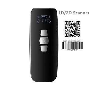 미니 바코드 스캐너 USB 유선/블루투스/2.4G 무선 1D 2D QR PDF417 바코드 iPad 아이폰 안드로이드 태블릿 PC 용Scannes, 02 2D