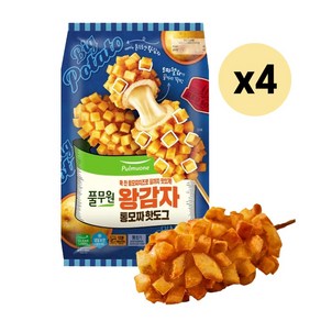 풀무원 왕감자모짜렐라핫도그, 360g, 4개