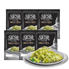 롯데웰푸드 식사이론 대파 고기 만두 350g X 6개 /군만두 찐만두