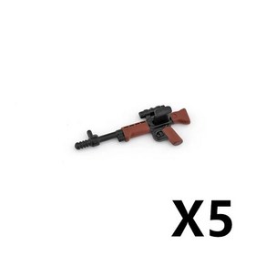 유탄발사기 성인용비비탄총 산탄총 WW2 군사 피규어 무기 군인 독일 영국 소련 육군 빌딩 블록 소총 서브머신 토마스 98K 총 벽돌 장난감 K017, [29] WG023-5PCS