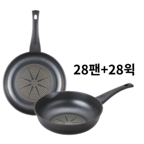 PN 주물 프라이팬 2종세트(28팬+28웍), 28cm, 1세트