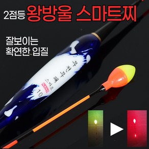 장대용 스마트 왕방울 전자찌 2점등 스마트전자찌 322전지 전자찌, 1개, new 9호(38cm/4.5g)