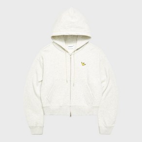 테온셀 마크곤잘레스 WOMENS ANGEL OG CROPPED SWEAT ZIP-UP HOODIE - OATMEAL