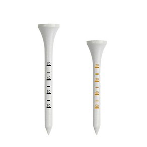 골프 눈금티 높이조절 일정한 티업 체크 눈금 골프티 나무티 30개, 1개