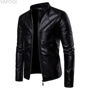 Mountainskin Male Stand Collar Leather Jacket Autumn Spring Men's Slim Fit PU