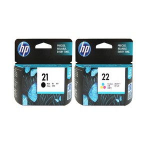 HP 정품잉크 NO.21+NO.22 세트/C9351A/C9352A, 1개