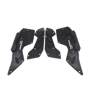 [호환] CNC 알루미늄 오토바이 발판 스텝 페달 플레이트 야마하 NMAX 125 150 V2 2020 SEMSPEED, 03 Black