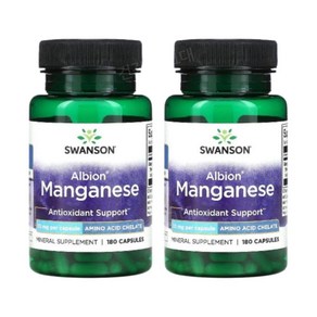 스완슨 알비온 망간 망가니즈 10mg 180캡슐 2개 Manganese