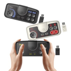 8BitDo 게임패드 레트로 무선 2.4G 스위치 mini PCE TG-16 게임기 컨트롤러, PCE 그레이