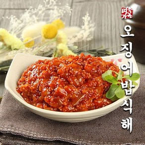 밥한공기 뚝딱 국민반찬 동해안 소울푸드 오징어밥식해 600g [속초명가젓갈], 1개