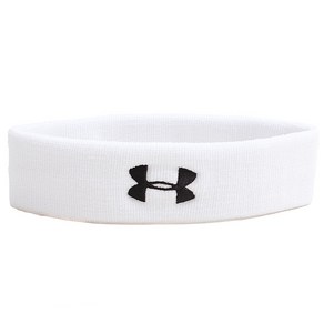 언더아머 PERFORMANCE HEADBAND 헬스 운동 러닝 등산 헤드밴드 머리띠, white, 1개