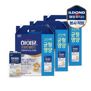 일동후디스 하이뮨 프로틴밸런스 흑임자 음료, 190ml, 48개