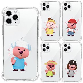 페블 갤럭시S22울트라 전용 S908 S22Ulta 5G 잔망루피 굿즈 친구들 코스튬 디자인 방탄 투명 젤리 휴대폰 케이스