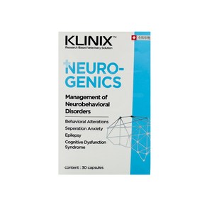 클리닉스 뉴로제닉스 30캡슐 KLINIX NEUROGENICS /강아지&고양이 인지기능 개선 보조제, 1개