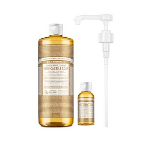 닥터브로너스 캐스틸 솝 950ml+60ml+펌프 세트 12종 택1