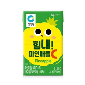 청정원 힘내 파인애플씨 135ml 32개입 1BOX 주스, 32개