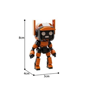 장난감 Buildmoc 미래 기술 지능형 로봇 K-VRC 영화 러브 데스와 2 가지 액션 피규어 빌딩 블록, [01] 155pcs