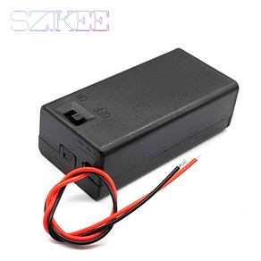 배터리케이스 9V 배터리 홀더 박스 커버 및 ON/OFF 스위치 케이블 DC 헤드 케이스 DIY, [01] 9V Box, 01 9V Box, 9V Box