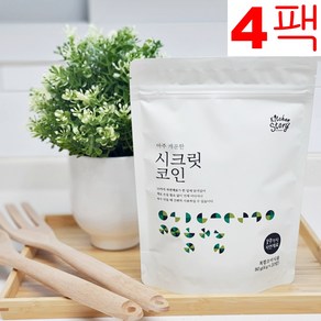 빅마마 시크릿코인 개운한맛 (20알) 더편한 육수명장 자연한알 천연 조미료 고체육수 백년육수 캠핑육수 여행육수, 4개, 80g